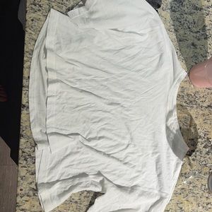 Lululemon white crop top size 8